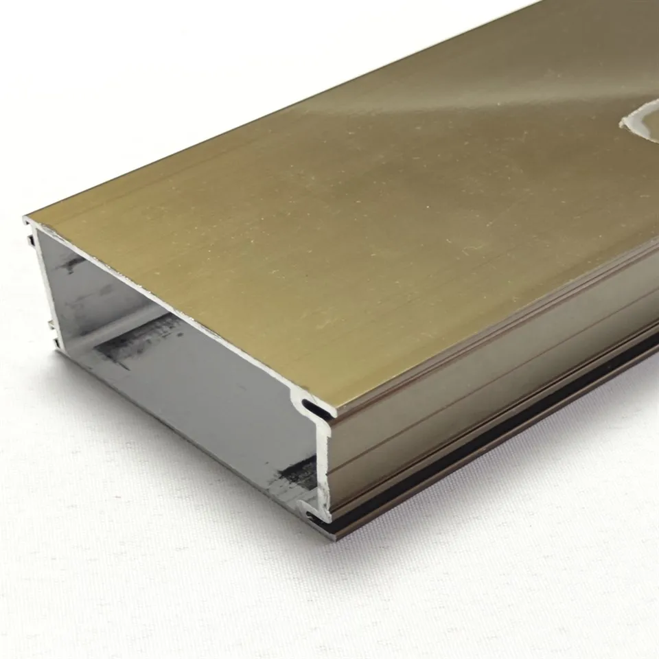 Extruded Aluminium Anodizing Champagne Profiles For Window And Door